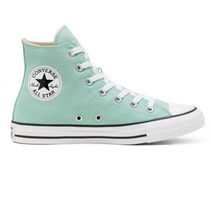 Mint-green Converse hi-top
